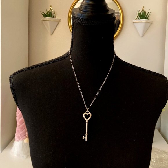 Authentic Tiffany & Co. Heart Key Necklace - Picture 2 of 3